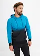 Kapuzensweatshirt mit recyceltem Polyester, Farbverlauf, bonprix