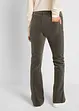 Pantalon en velours côtelé extensible, Bootcut, bonprix