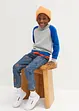 Jungen Stretch Jeans mit Stickerei, Regular Fit, bonprix