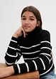 Mädchen Rippen-Strickpullover, bonprix