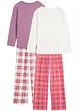 Pyjama mit Bio-Baumwolle (Doppelpack 2-tlg. Set), bonprix