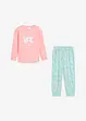 Mädchen Pyjama mit Bio-Baumwolle (2-tlg. Set), bonprix