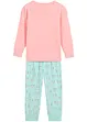 Mädchen Pyjama mit Bio-Baumwolle (2-tlg. Set), bonprix