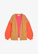 Oversize-Strickjacke mit Color-Blocking, bonprix