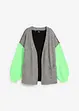 Gilet en maille oversize, motif color block, bonprix