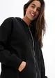 Sweat zippé à capuche oversize, bonprix