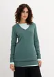 Basic Longpullover mit V-Ausschnitt, bonprix