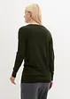 Long-Pullover mit Glitzersteinen, bonprix