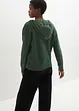 Strick-Pullover mit V-Ausschnitt und Kapuze, bonprix
