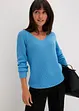 Gerippter Pullover aus reiner Baumwolle, bonprix