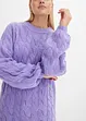 Oversize-Pullover mit Zopfmuster, bonprix