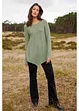 Stretch-Cord-Schlaghose mit High-Waist-Bequembund, bonprix