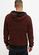 Grobstrick-Pullover mit Kapuze, Slim Fit, bonprix