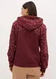 Kapuzensweatshirt mit Reißverschluss aus reiner Baumwolle, bonprix