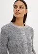 Kurze Bouclé-Strickjacke aus Wolle, bonprix