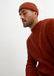 Pull en maille torsadée avec coton, bonprix