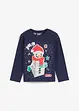 Jungen Langarmshirt mit Weihnachtsmotiv aus Bio-Baumwolle, bonprix