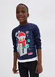 Jungen Langarmshirt mit Weihnachtsmotiv aus Bio-Baumwolle, bonprix