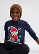 Jungen Langarmshirt mit Weihnachtsmotiv aus Bio-Baumwolle, bonprix