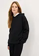 Sweatshirt mit Kapuze und Kordelzug am Saum, bonprix