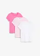 Lot de 3 T-shirts de dessous fille en coton, bonprix