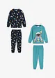 Jungen Pyjama mit Bio-Baumwolle  (4-tlg. Set), bonprix