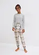 Kinder Pyjama mit Flanellhose  (2-tlg. Set), bonprix