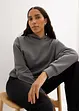 Sweatshirt mit Kapuze und Kordelzug am Saum, bonprix