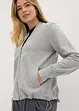 Sweatjacke in Pilotenlook, langarm, bonprix