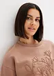 Sweatshirt mit Kordelverzierung, bonprix