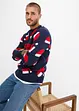 Feinstrickpullover mit Weihnachtsmotiv aus recyceltem Polyacryl, bonprix