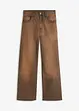 Jean Wide Leg, taille haute, délavage vintage, bonprix