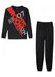 Pyjama mit Bio-Baumwolle (2-tlg. Set), bonprix