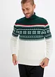 Norweger-Pullover mit Rollkragen, bonprix