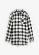 Flanell-Longbluse aus reiner Baumwolle, bonprix
