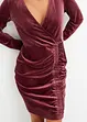 Samt-Kleid mit Raffung, bonprix