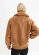 Oversized Teddy Jacke mit aufgesetzten Taschen, bonprix