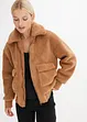 Oversized Teddy Jacke mit aufgesetzten Taschen, bonprix