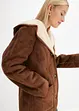 Veste en shearling à capuche, bonprix