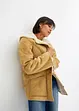 Shearling Jacke mit Kapuze, bonprix