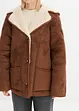 Veste en shearling à capuche, bonprix