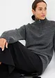 Troyer Pullover mit Ajourmuster, bonprix