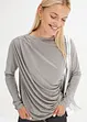 Langarmshirt mit Raffungen, bonprix