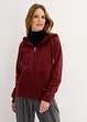 Sweatjacke mit Strickkapuze und Tasche, bonprix