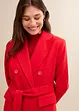 Manteau croisé court, aspect laine, bonprix
