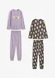 Mädchen Pyjama mit Bio-Baumwolle (4-tlg. Set), bonprix