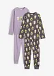 Mädchen Pyjama mit Bio-Baumwolle (4-tlg. Set), bonprix