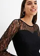 Robe en dentelle avec empiècements transparents, bonprix