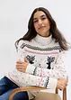 Pull à motif hivernal, bonprix