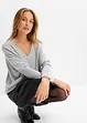 Feinstrickpullover mit Strass-Applikation, bonprix